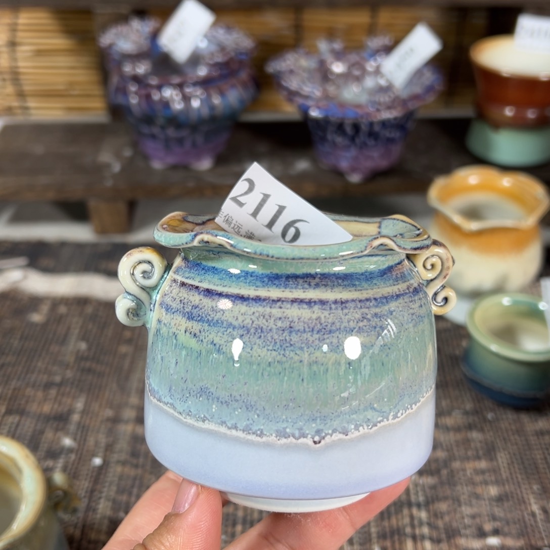红陶景德镇手工花盆
