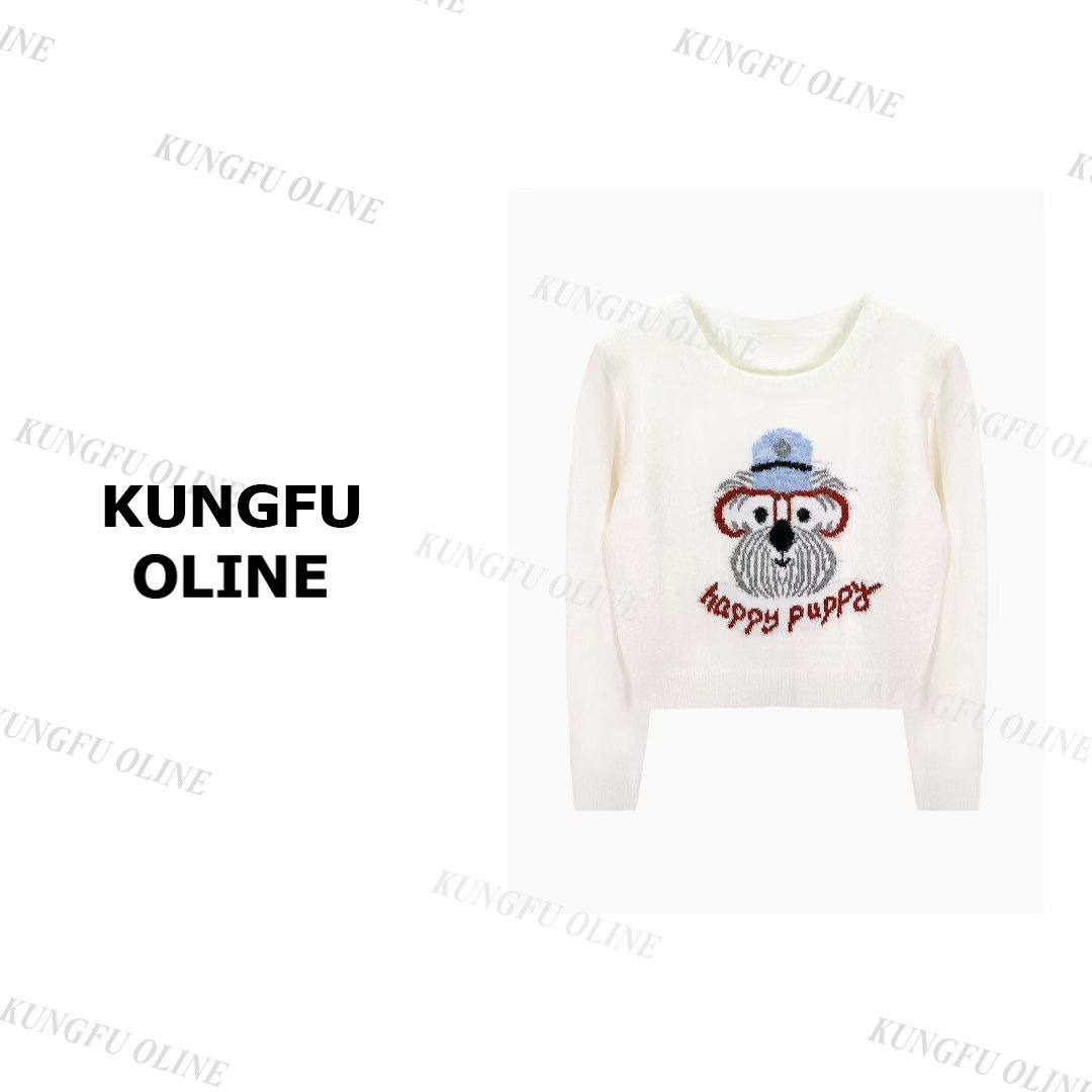 【博士狗】MY13-38秋冬流光风新款百搭休闲针织女生复古毛衣