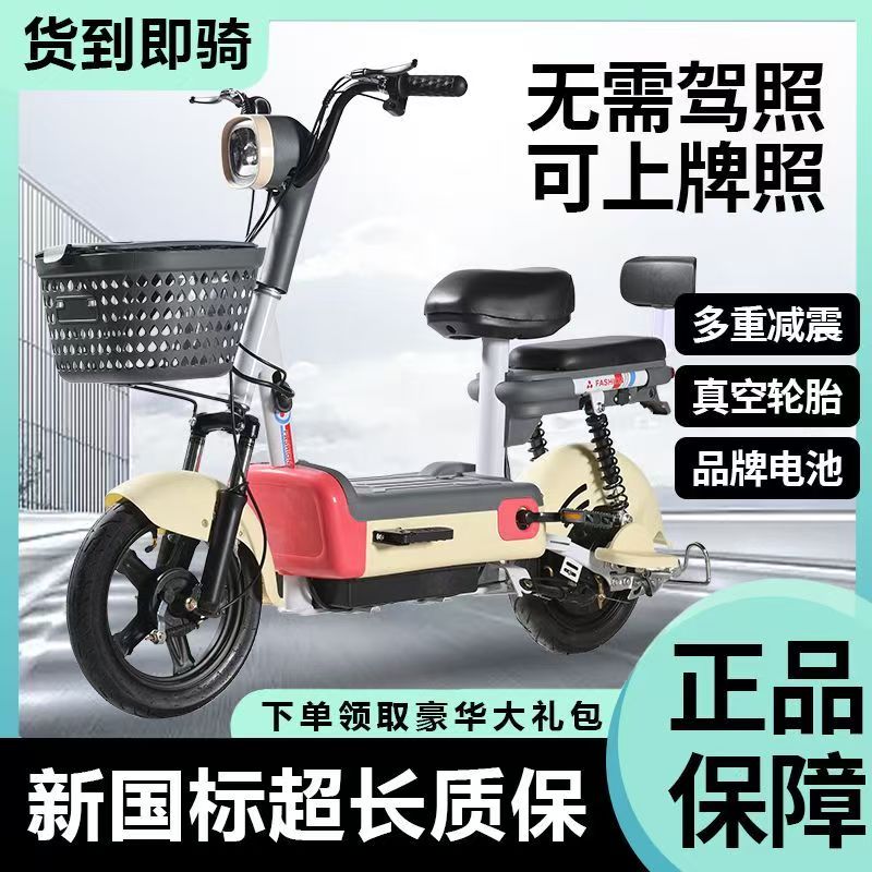 2025新款国标电动车小型车成人电动自行车长续航可上牌迷你电瓶车