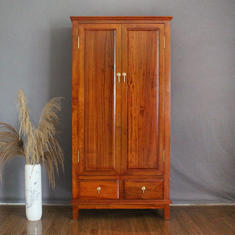 中式樟木欧式暗合页衣橱整装发货家用储物柜卧室挂衣柜香樟木衣柜