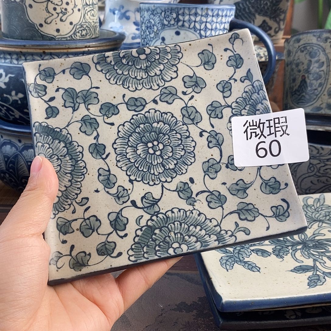 陶手工手绘青花高温陶瓷