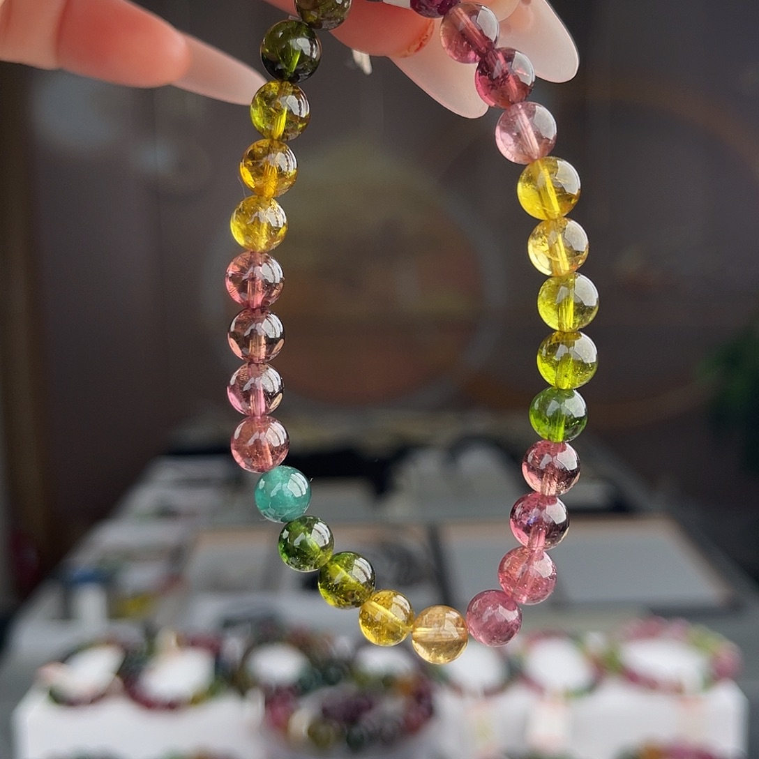 未镶嵌碧玺碧玺6mm