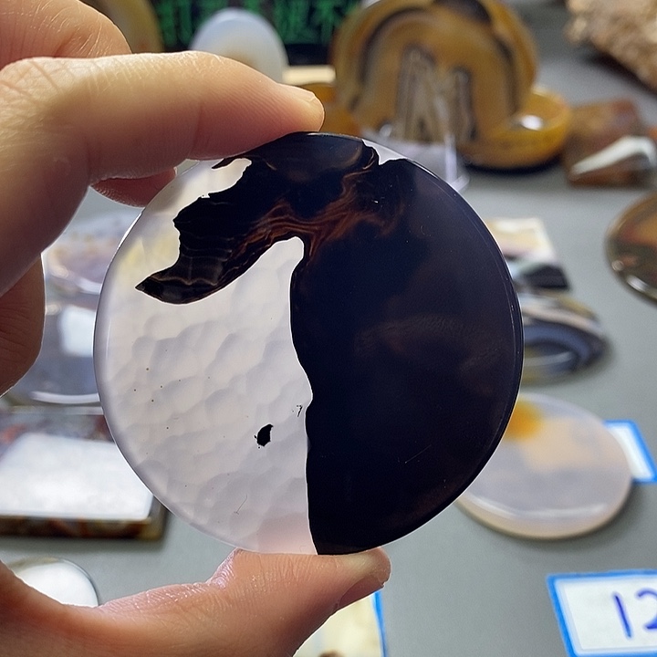 清***来玛瑙/玉髓未镶嵌珠宝半成品