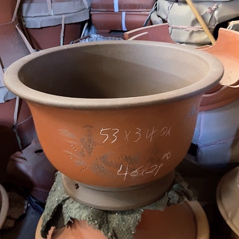 紫砂花盆大金钟盆一个