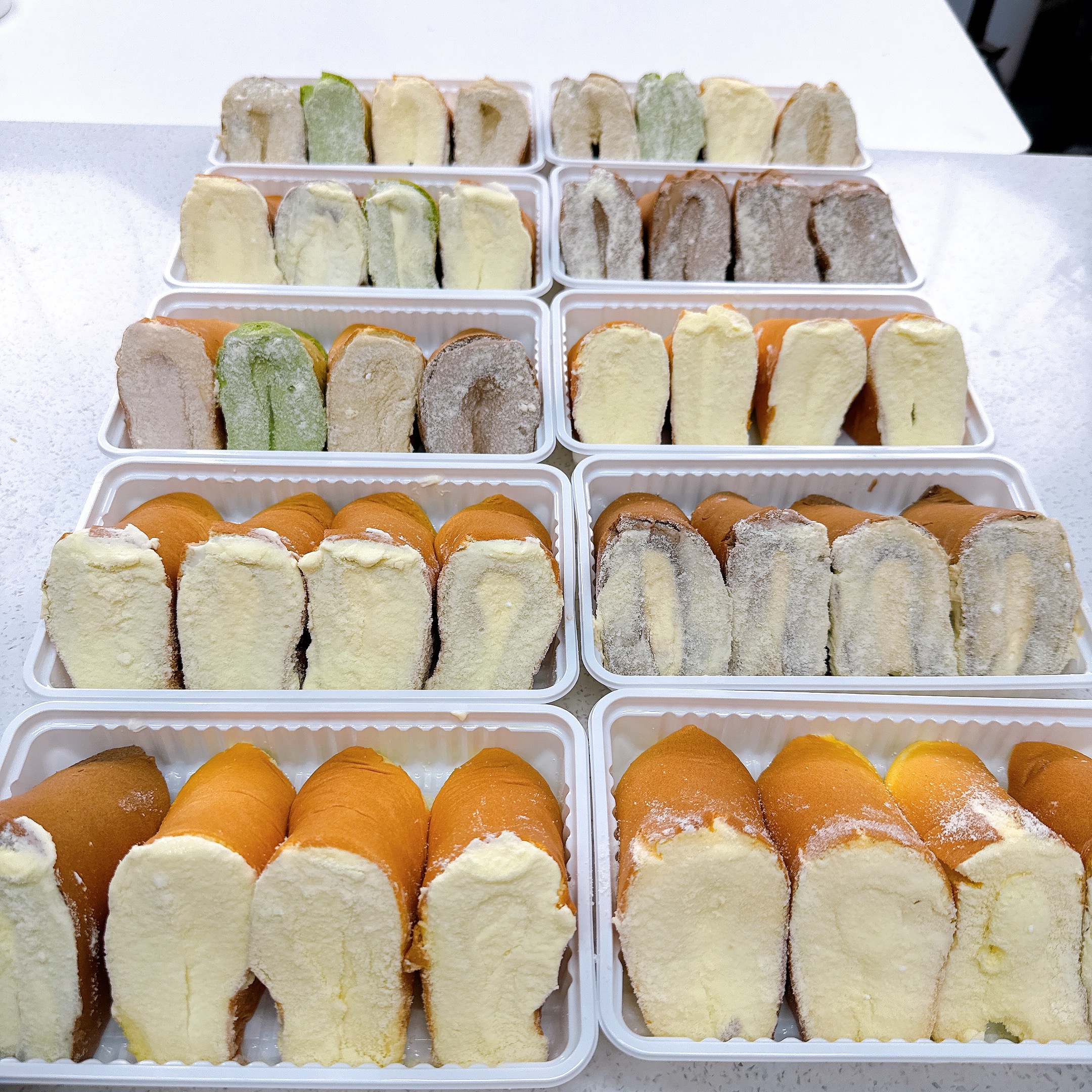 课程教学多款芝士奶角奶酪夹心蛋糕制作视频教程