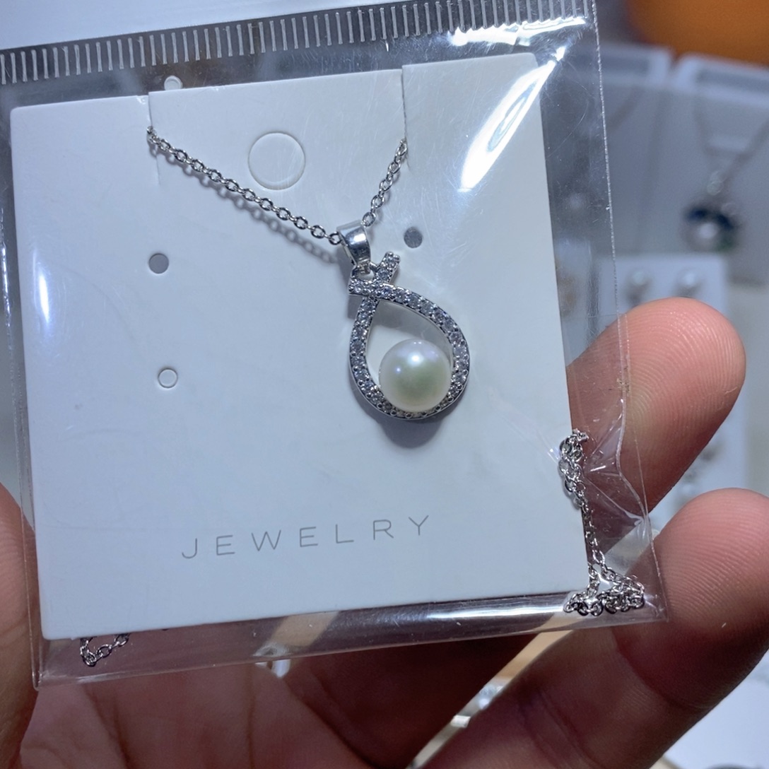 淡水珍珠耳饰银S925镶嵌