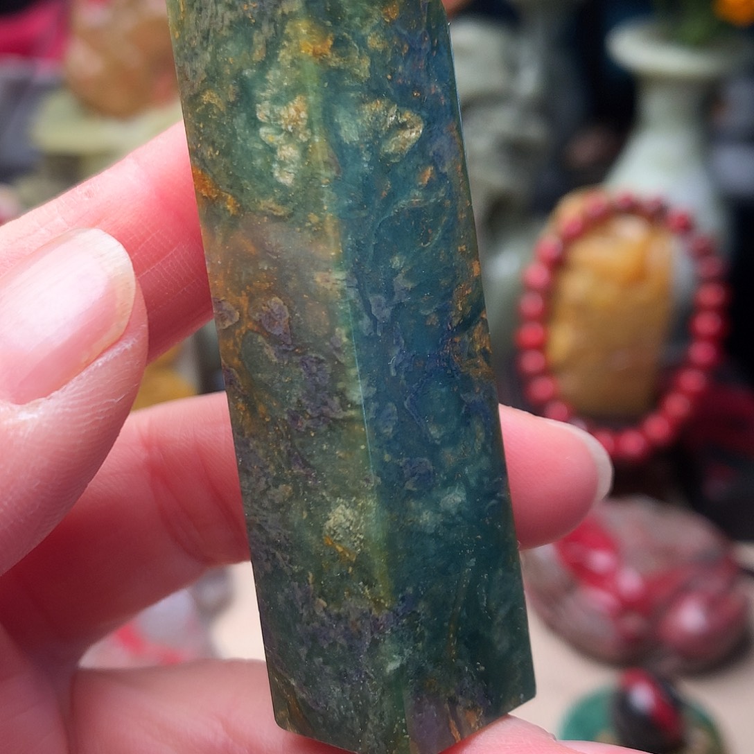 昌化石昌化绿印章