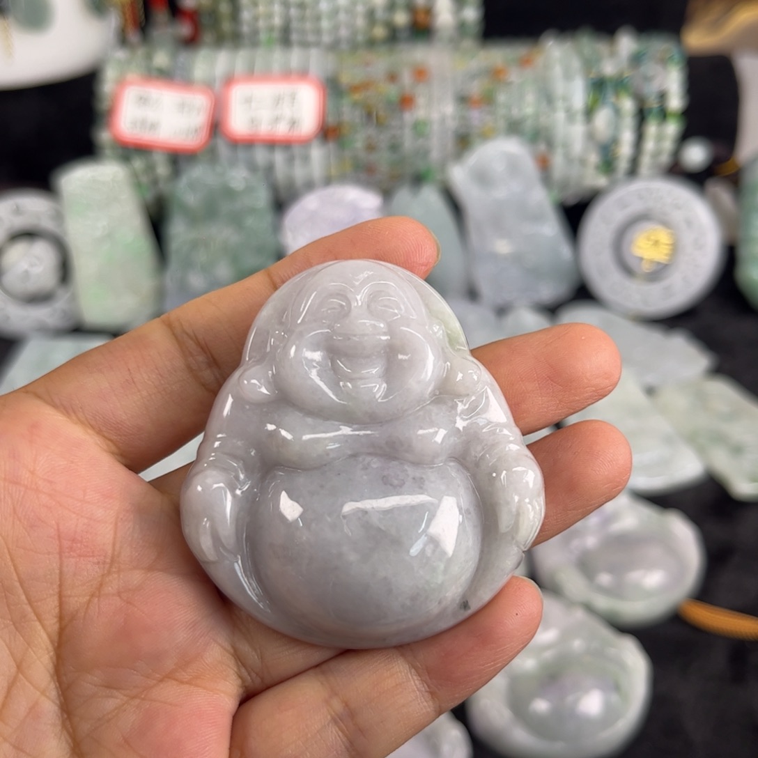 翡翠未镶嵌吊坠(不含链)瑕疵