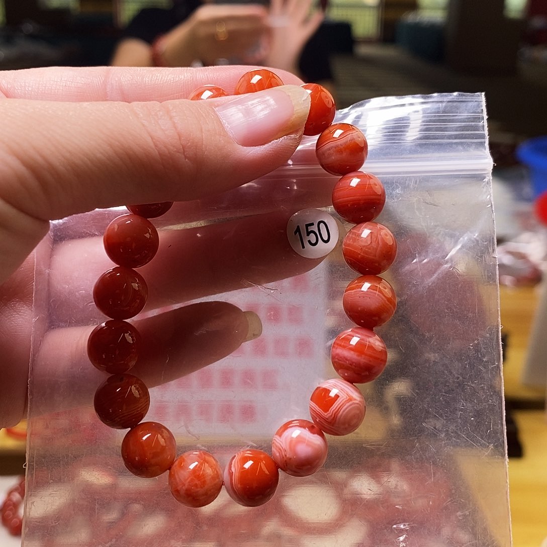 南红玛瑙未镶嵌手链