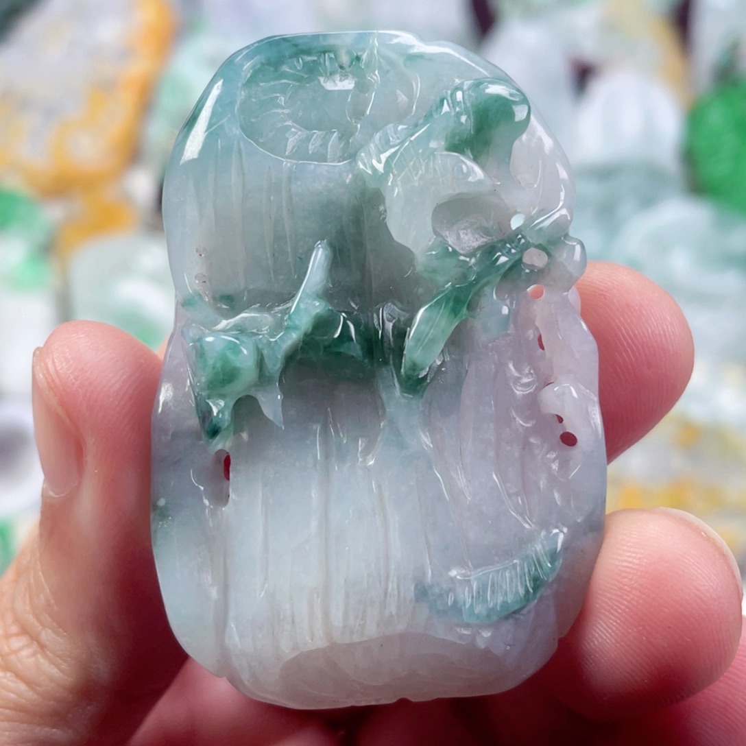 翡翠未镶嵌吊坠(不含链)