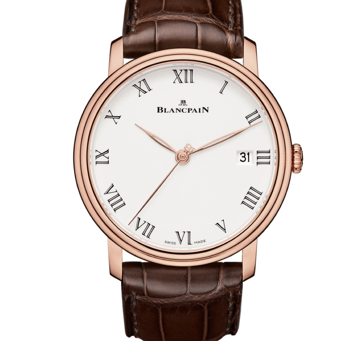 99新 Blancpain 玫瑰金42 单表