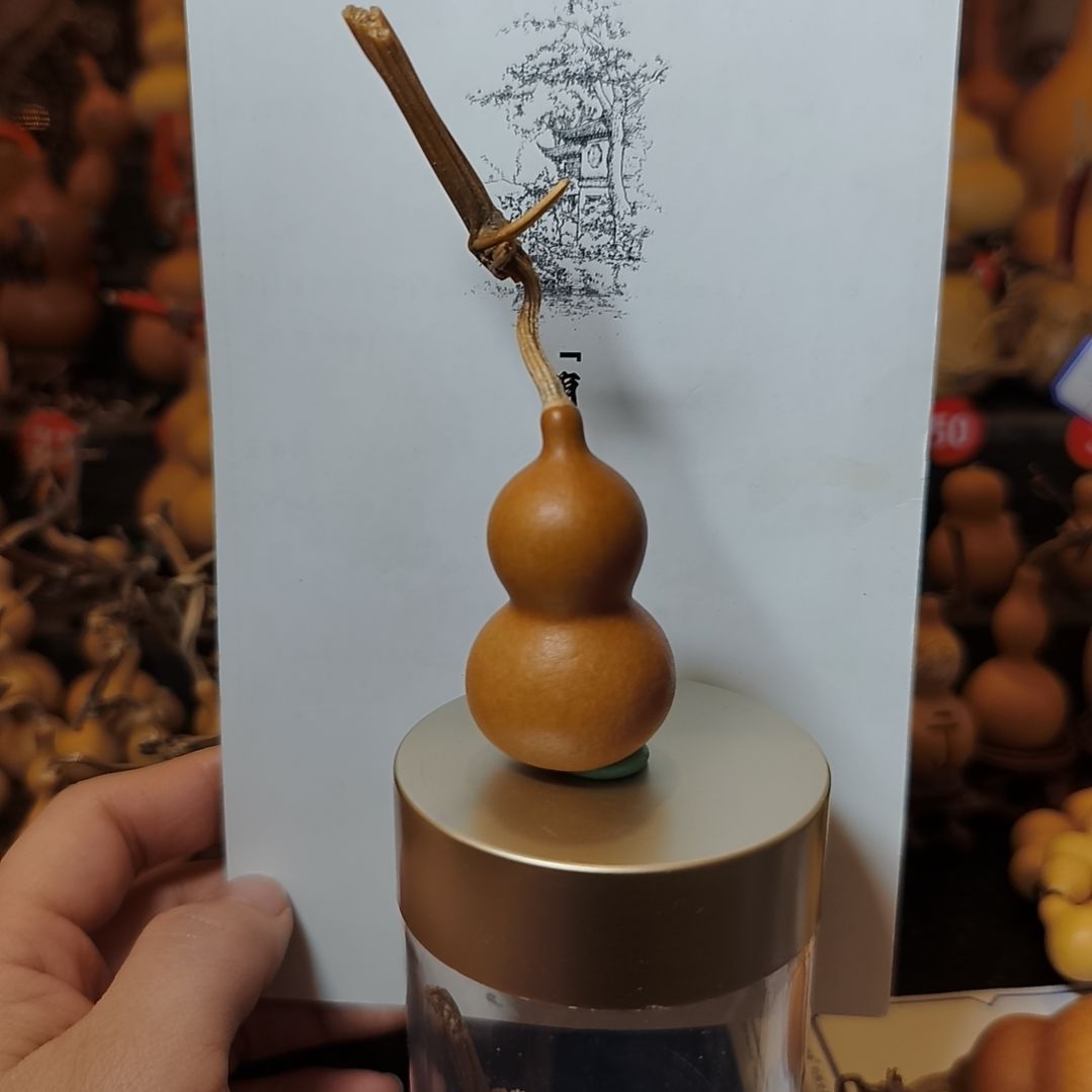 柳**阳文玩葫芦手把件福禄康瑞相伴