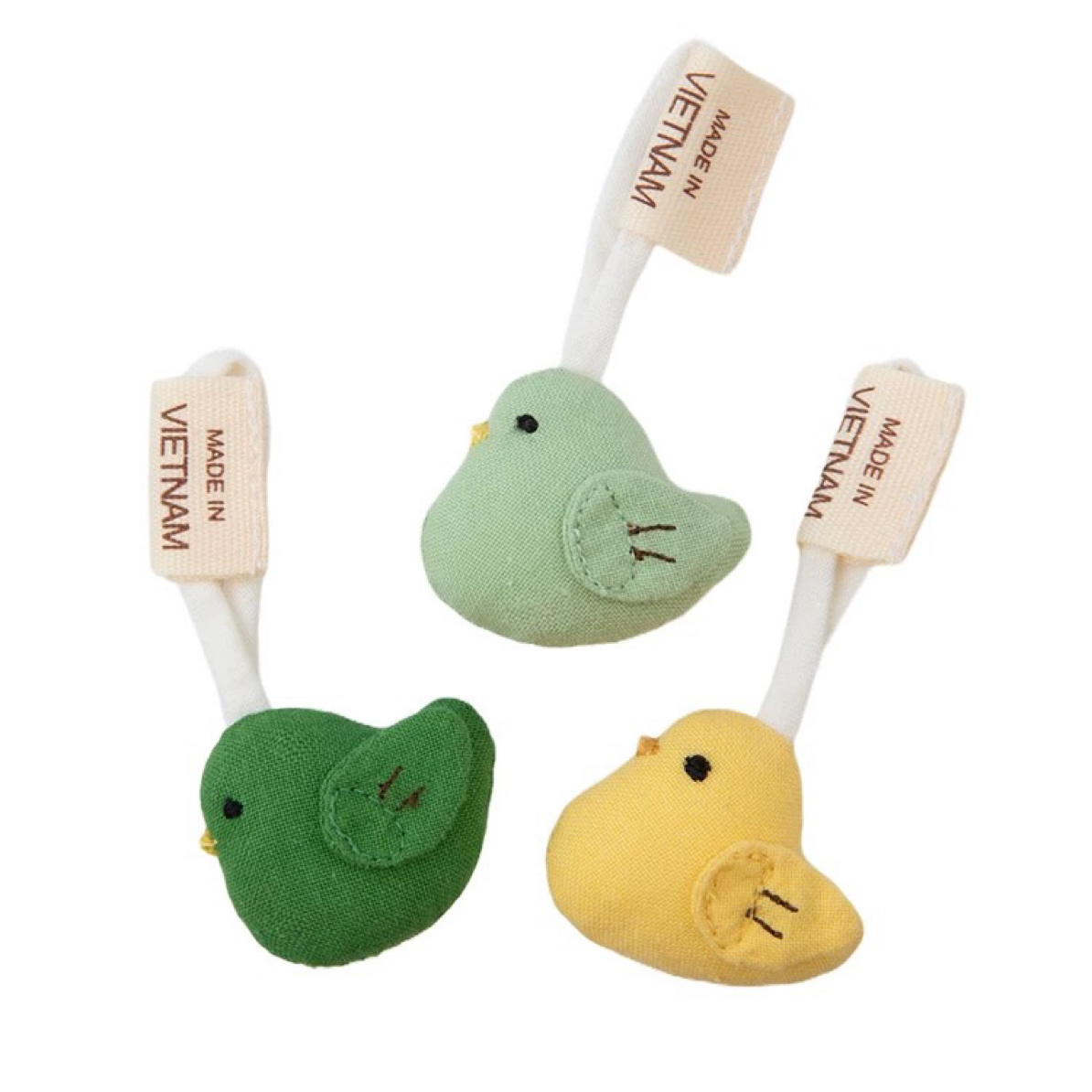 小鸟拉链头卡拉猫手工刺绣可爱包挂件拉链头小挂饰