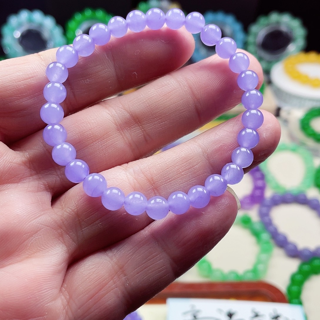 翡翠未镶嵌颈饰卡6翡翠珠链男女款04