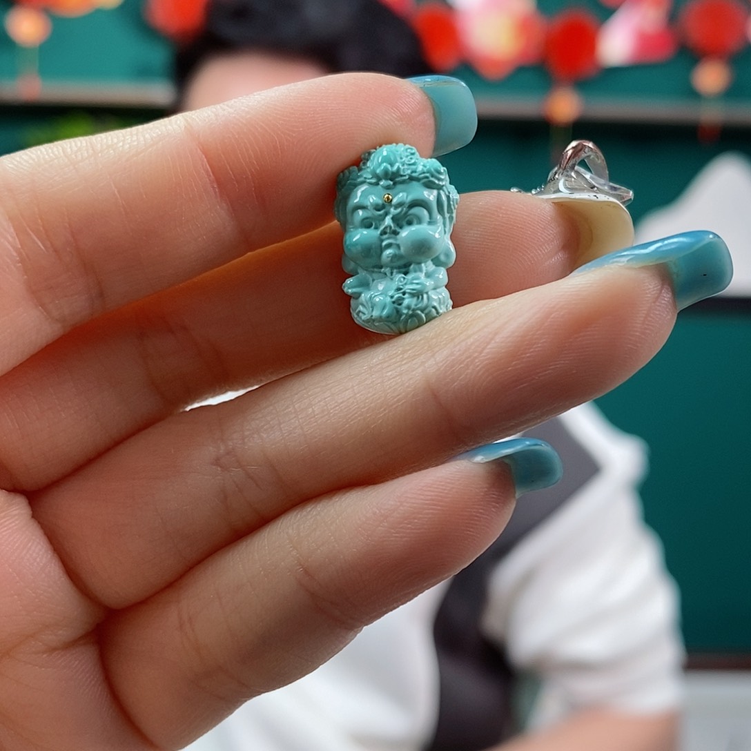 绿松石珠宝奇石未镶嵌