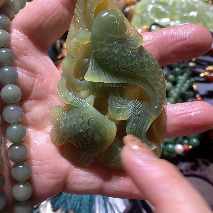 岫玉毛衣链未镶嵌