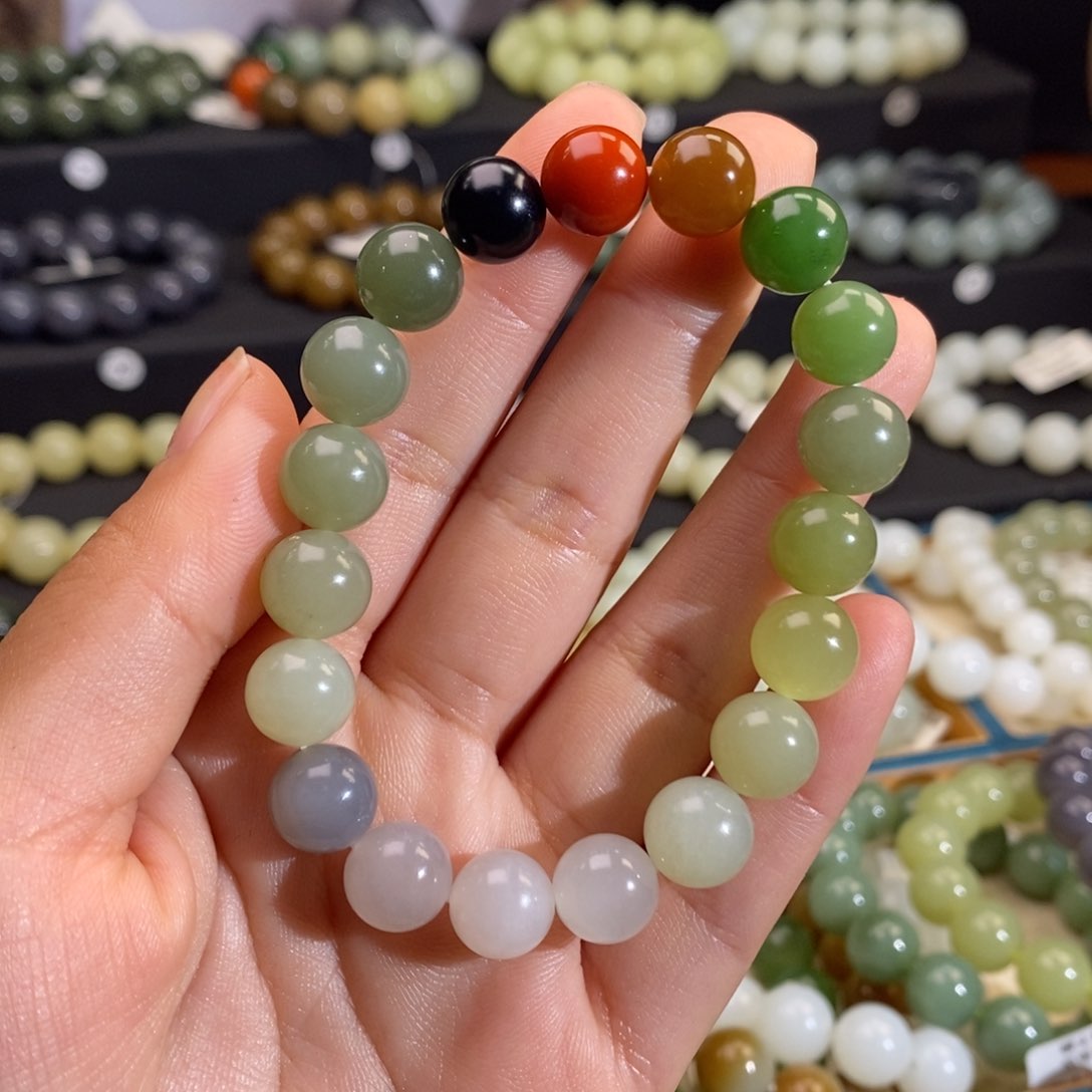 和田玉手串未镶嵌W 10