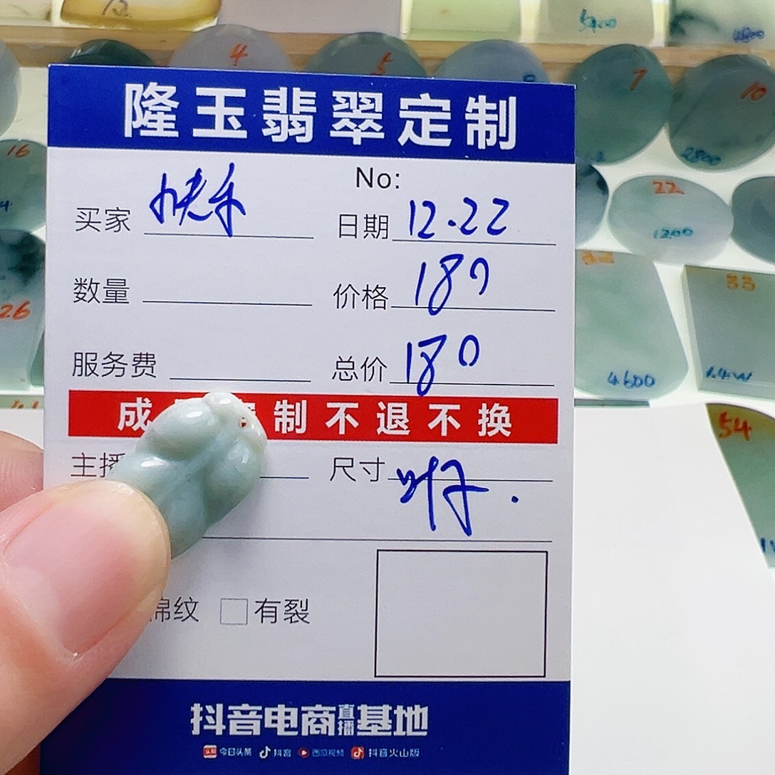 快***好翡翠未镶嵌颈饰叶子