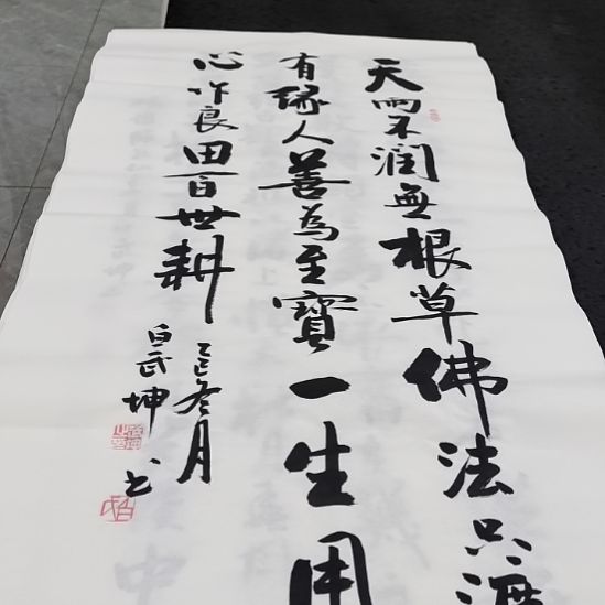 翰墨白武坤老师作品一副