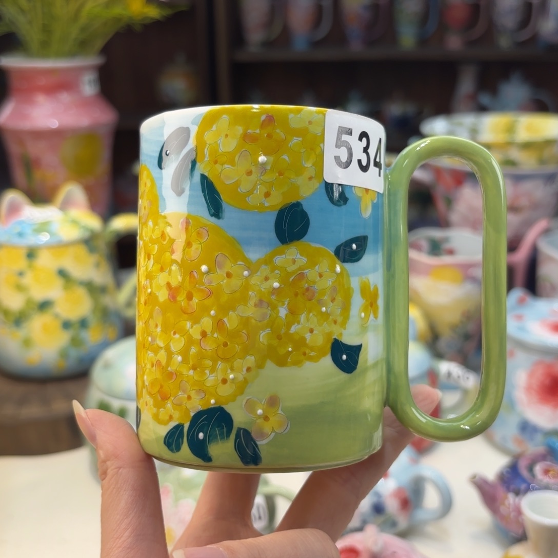 瓷片景德镇手绘高温釉下彩陶瓷茶具