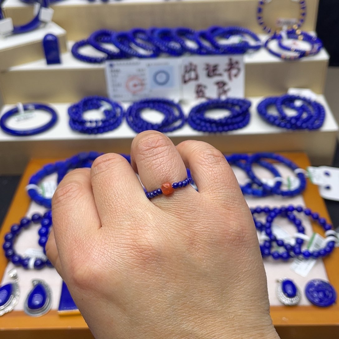 青金石戒圈南不做证书未镶嵌
