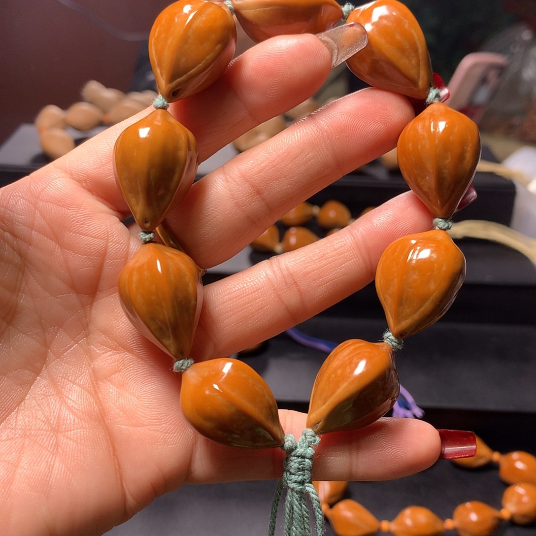 橄榄核手串/手链强*?三花手串