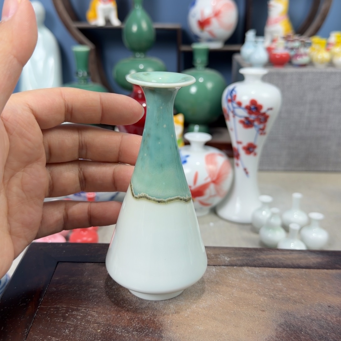 陶瓷手工小花器摆件