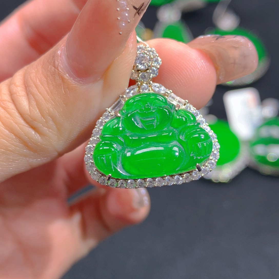 翡翠颈饰银S925镶嵌1111111111