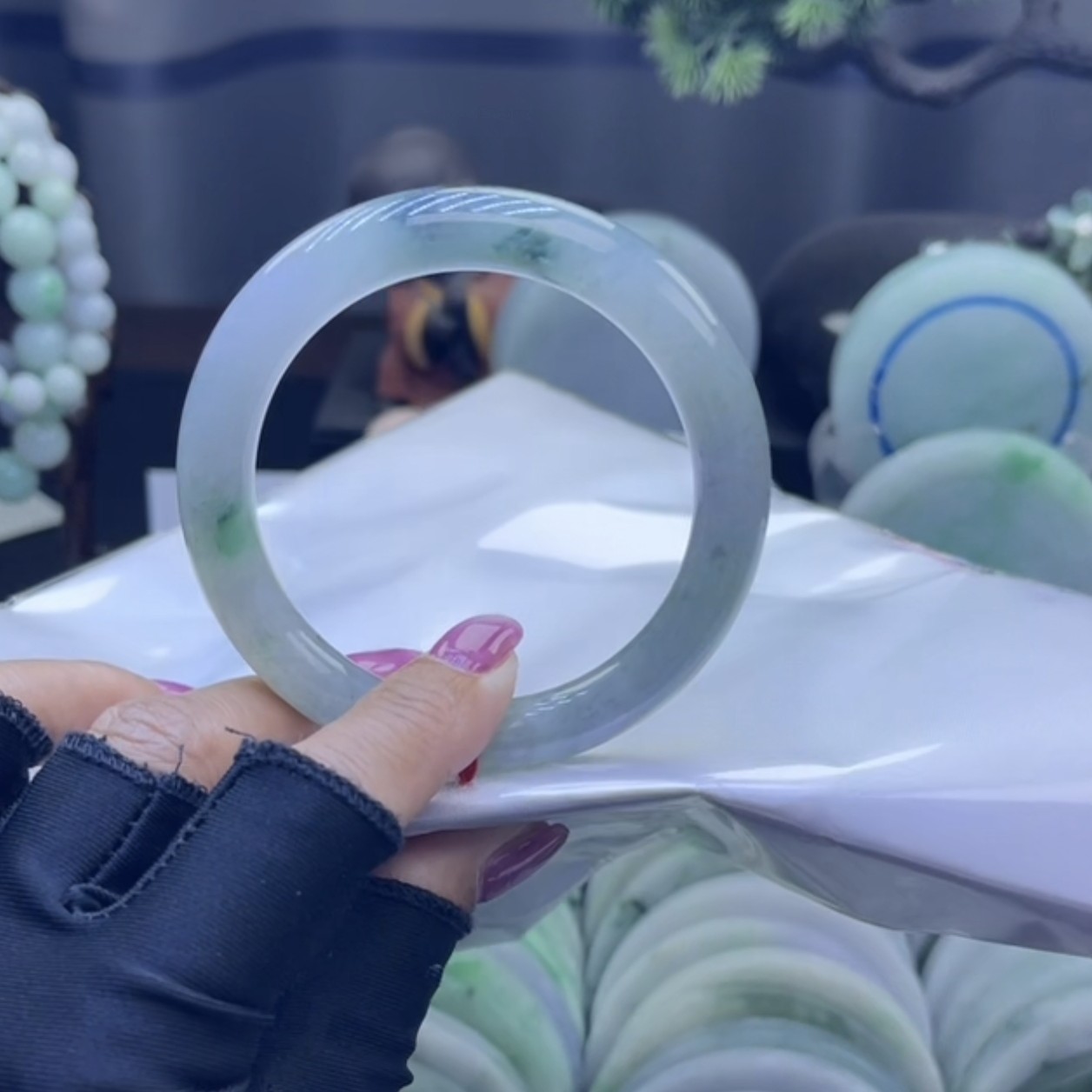 缅甸翡翠手镯成品