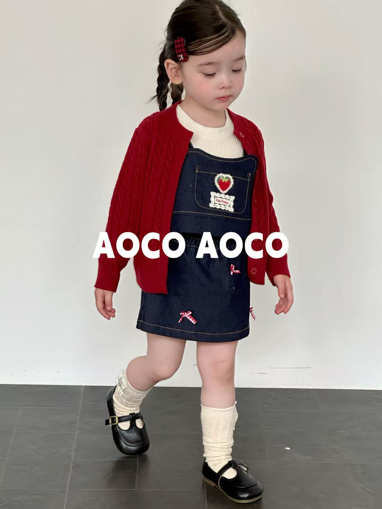 [下单备注编码]2025新款秋冬婴童 ao奶盖右子爱喜