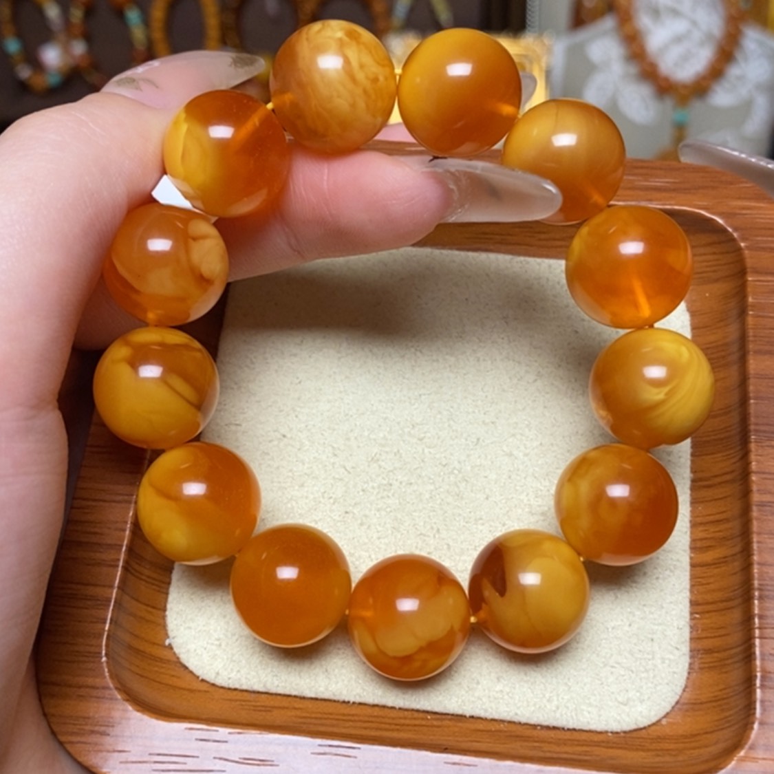 【闪购商品】手链蜜蜡未镶嵌手串