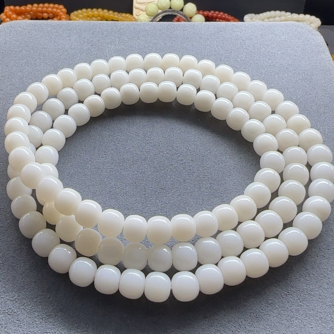 石英质玉（缅黄）手串未镶嵌