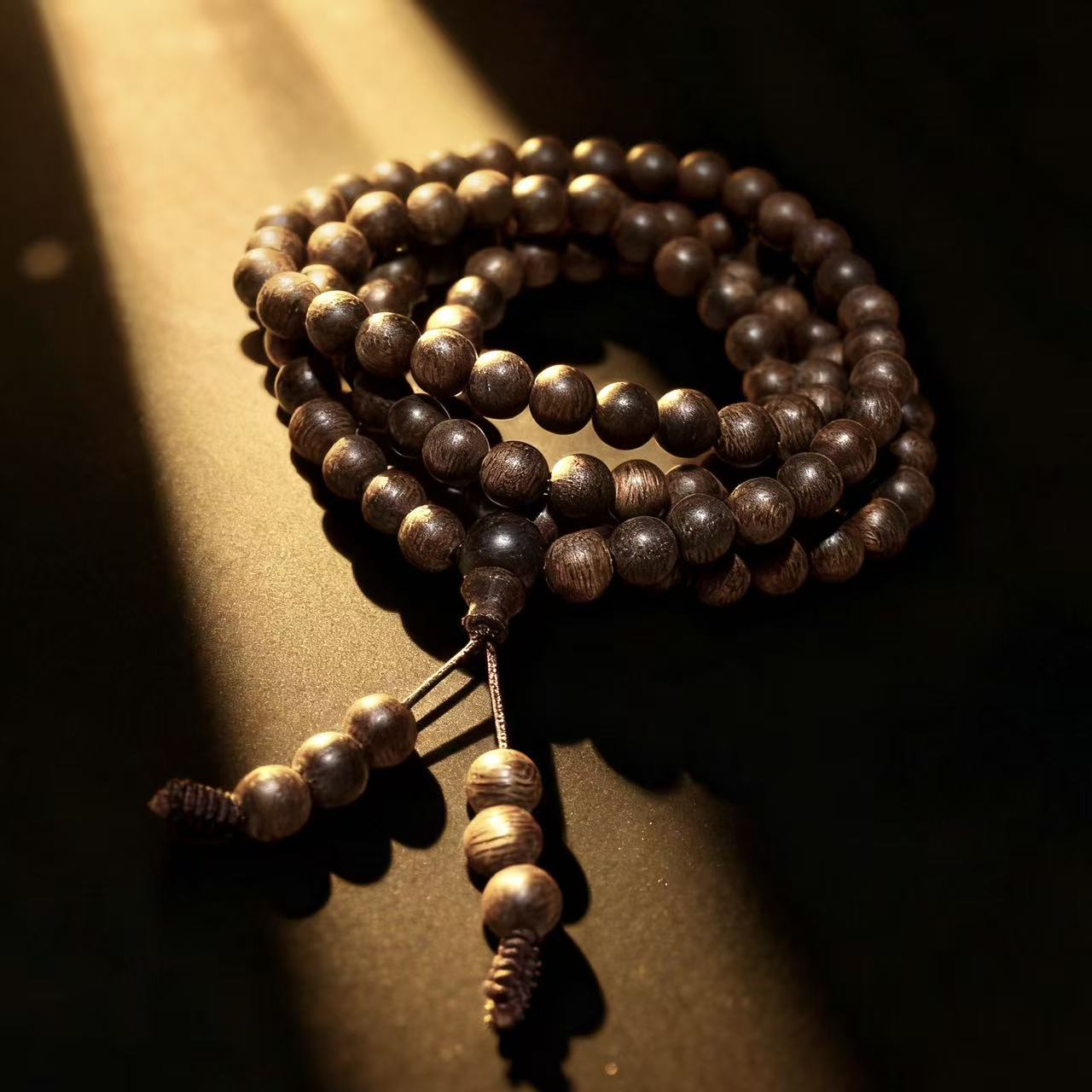 GY425  白其木头手串 多样性发其一