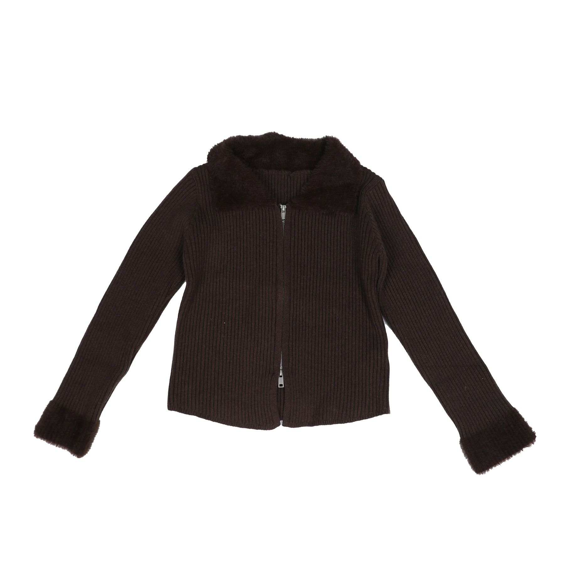 女针织毛针织衫绞花翻领开衫衬衫上衣针织衫秋季A5F04K6081