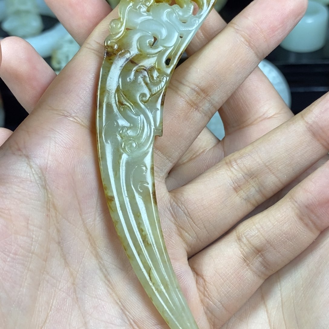 和田玉未镶嵌挂件