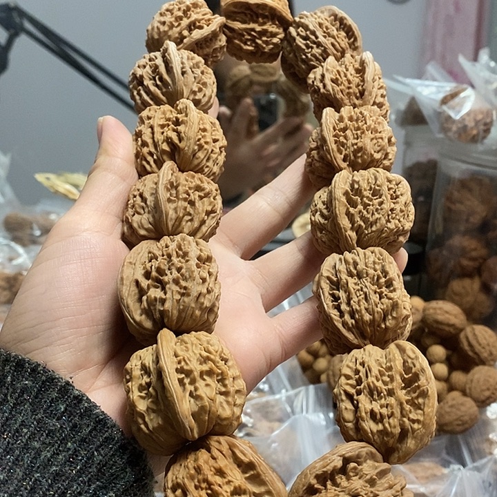 把件文玩核桃37四座楼手持