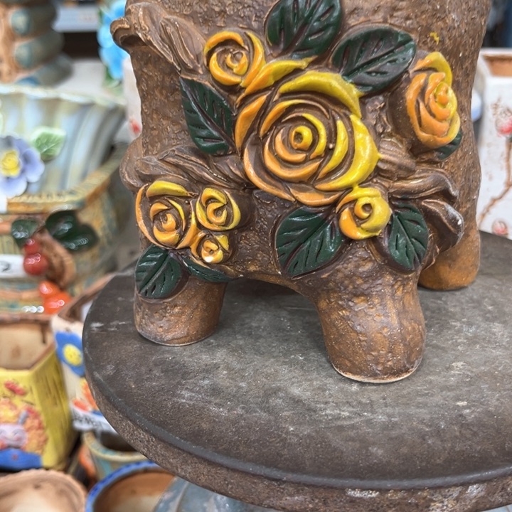 紫砂花盆粗陶材质多肉花盆