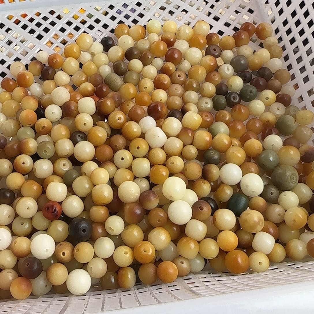 8***3手串菩提根/象牙果瑕疵一包裂坏