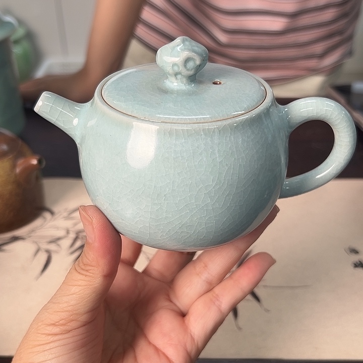 龙泉云间青瓷小米茶器