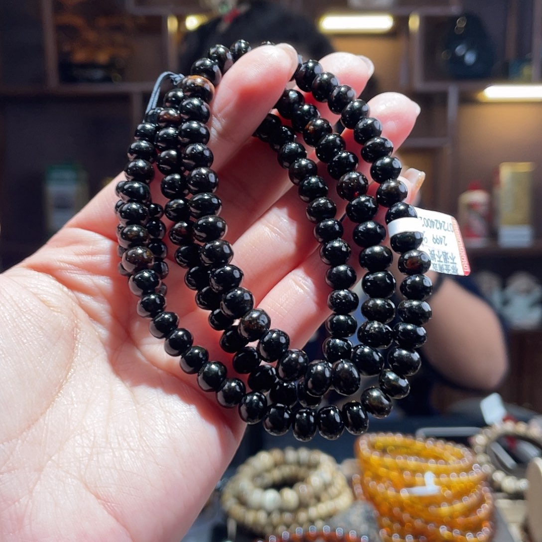 琥珀手链未镶嵌7m一级翳