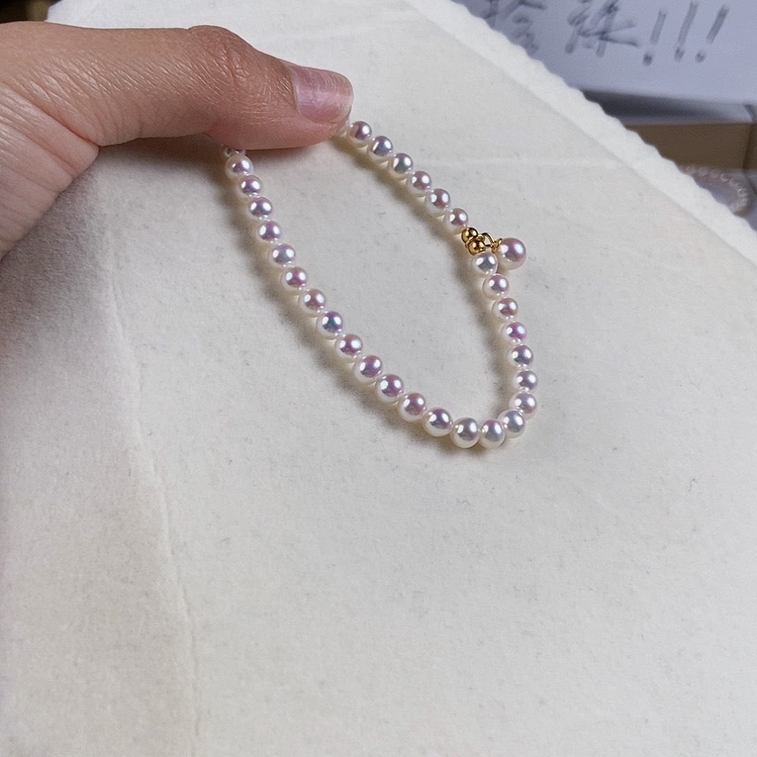 淡水珍珠手绳银S925镶嵌