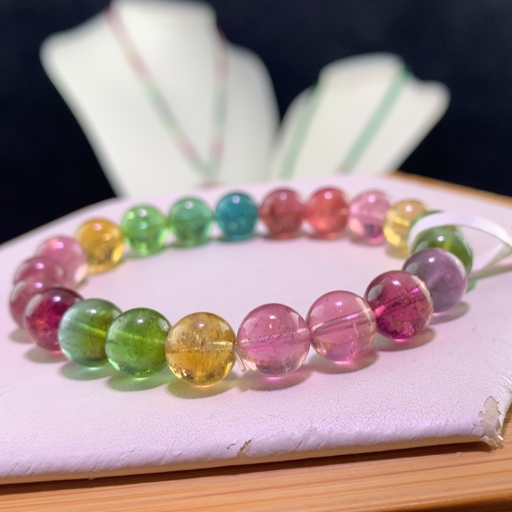 双色碧玺手链未镶嵌