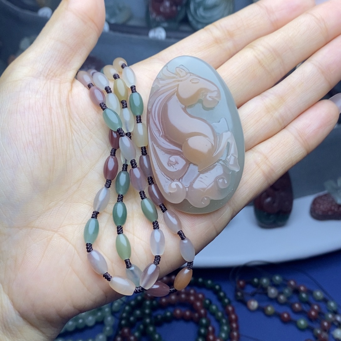 简***9玛瑙/玉髓未镶嵌吊坠(不含链)