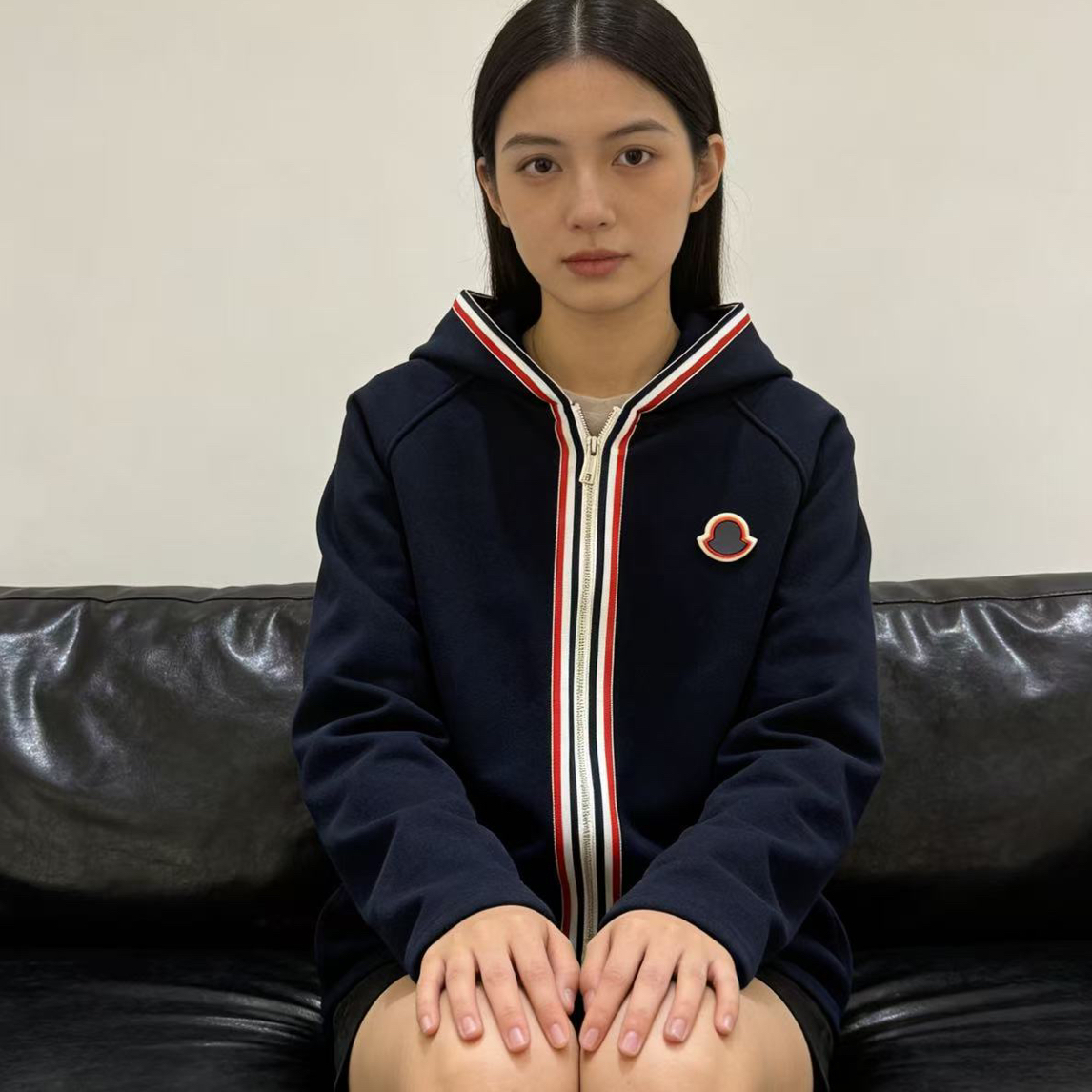 【Channie &Co】 高奢彩条连帽开衫防风外套25新款8253086