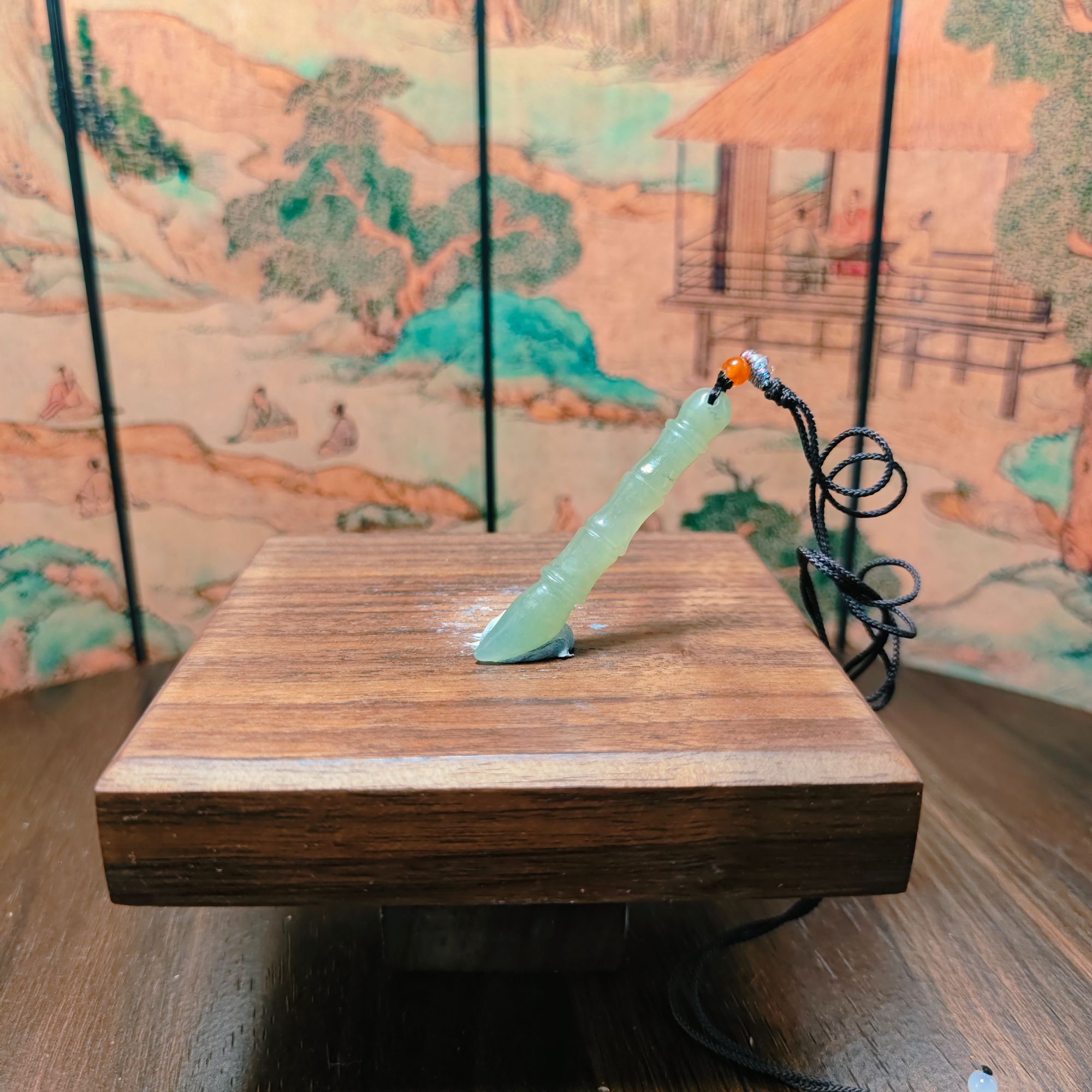 Y和田玉文昌笔吊坠0594