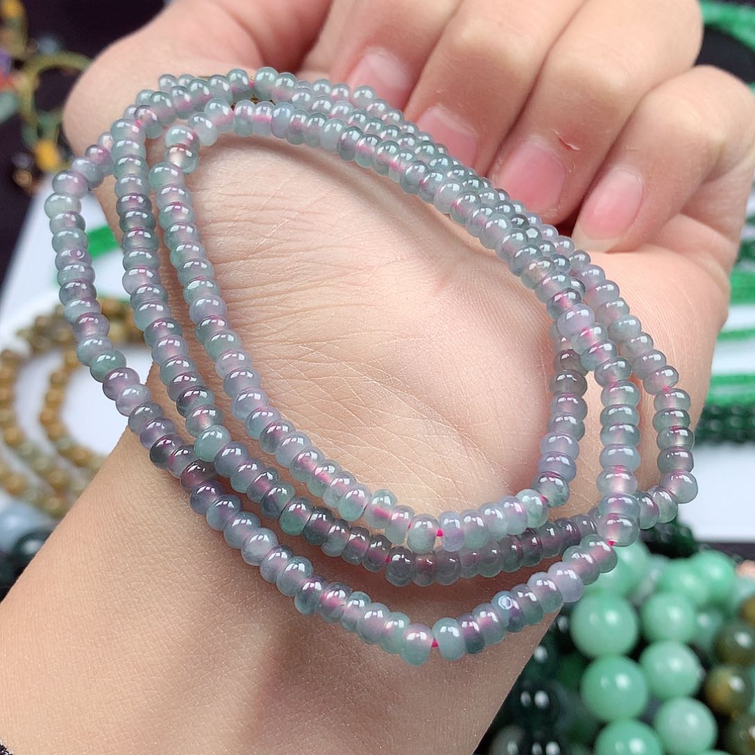 翡翠颈饰未镶嵌项链