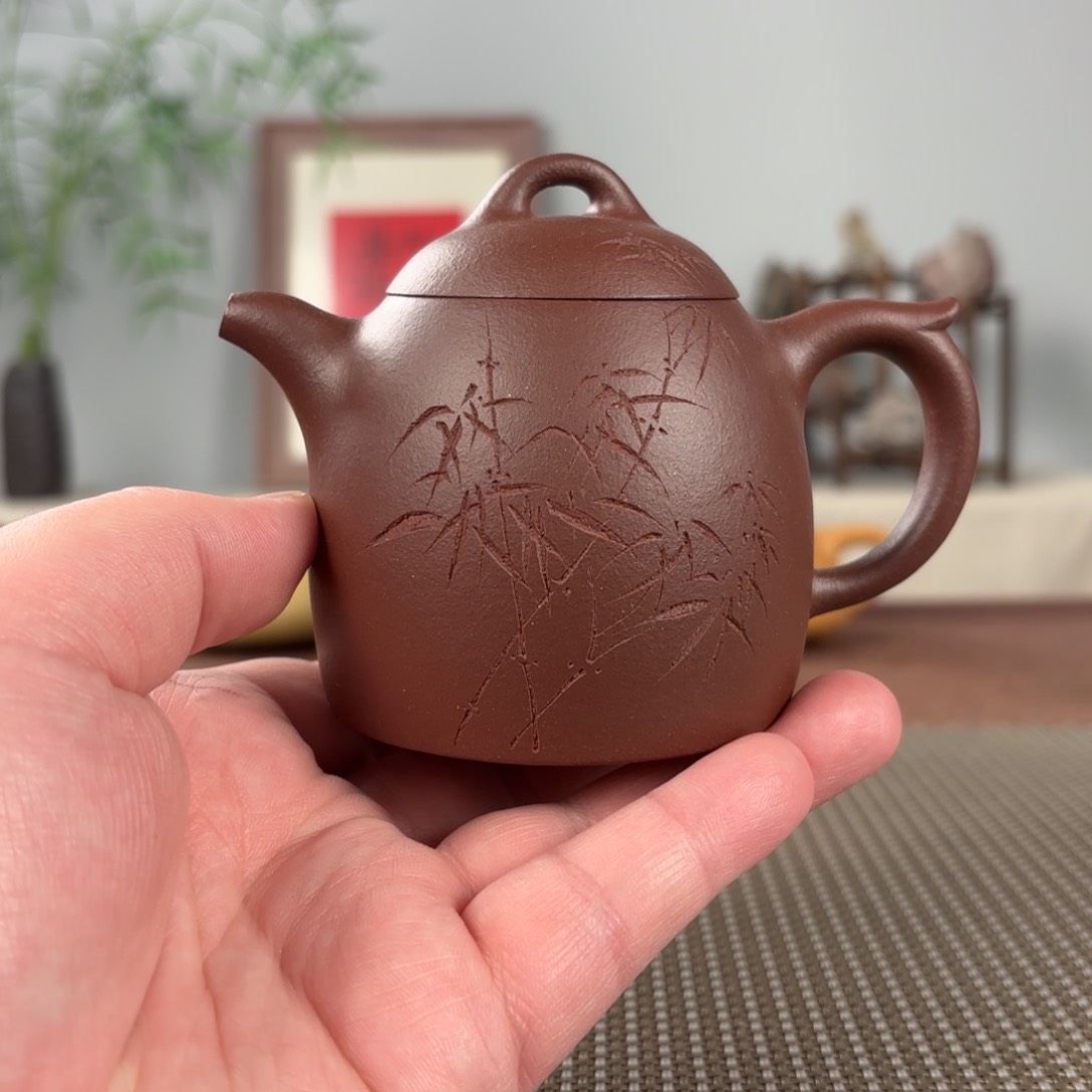 茶壶紫砂微瑕黄龙山原矿紫砂壶