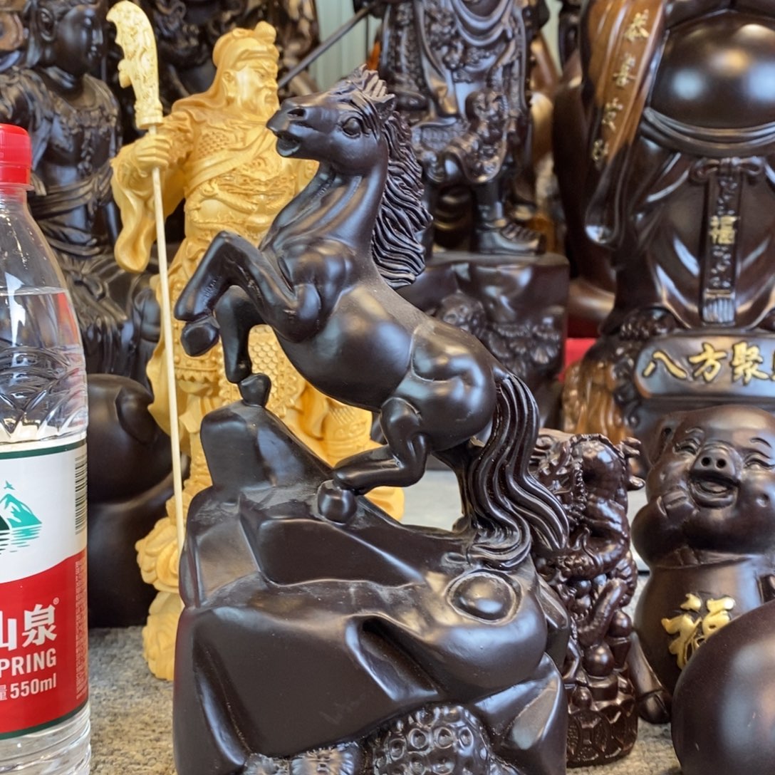 兵***哥木黑檀木工艺品马