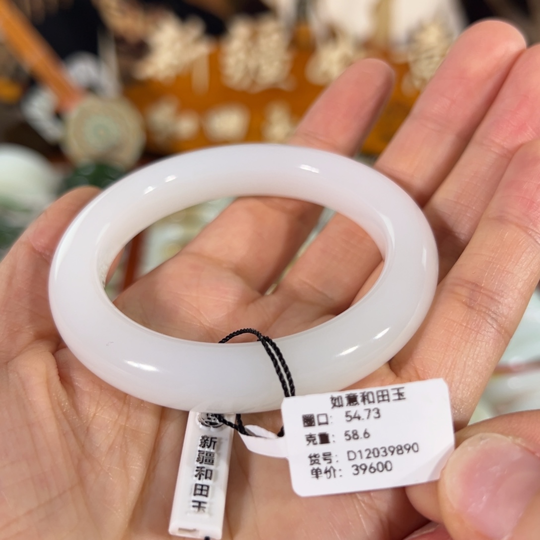 和田玉（白玉）未镶嵌手镯和田玉女士羊脂白玉手镯