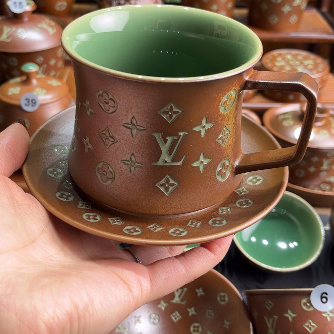 巧***N草木灰老花咖啡杯